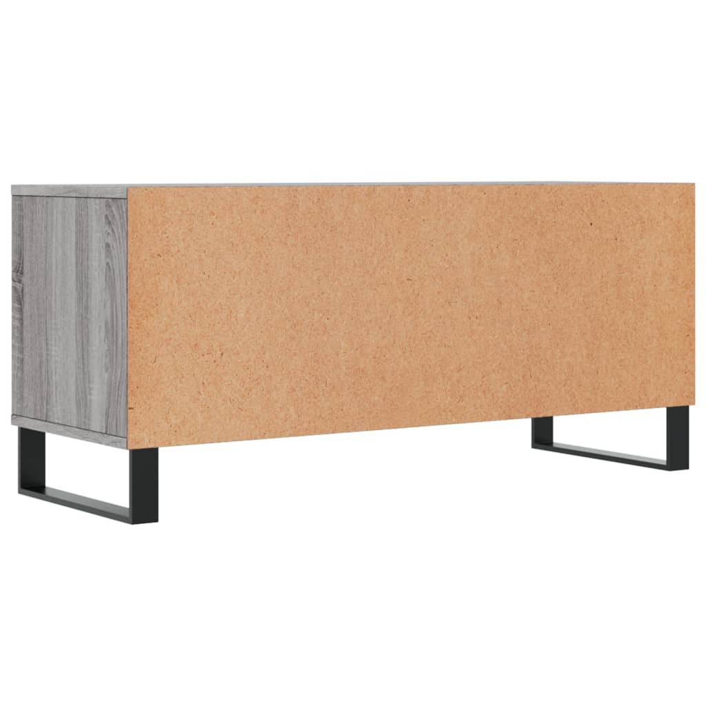 Móvel de TV 100x34,5x44,5 cm derivados madeira cinzento sonoma