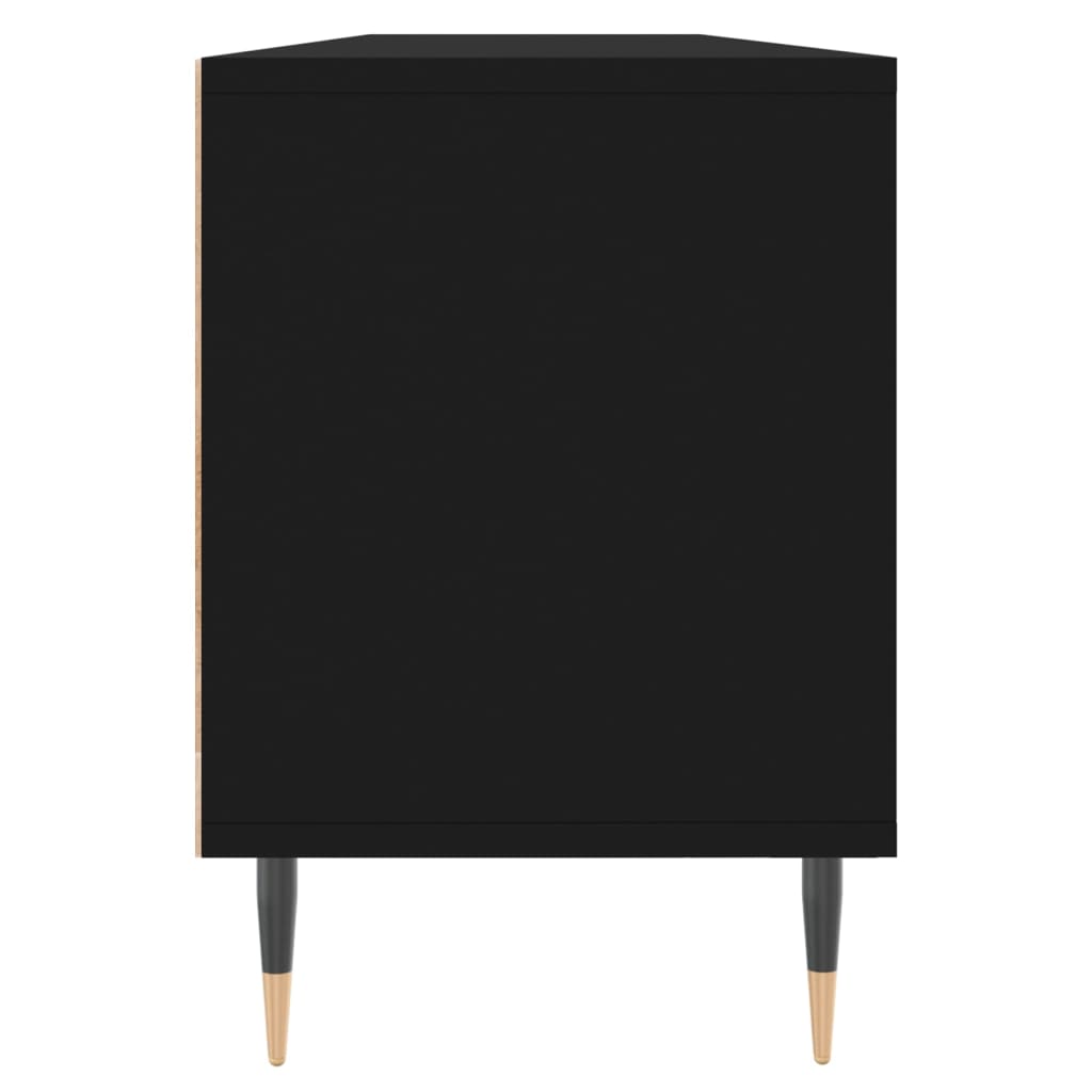 Móvel de TV 150x30x44,5 cm derivados de madeira preto