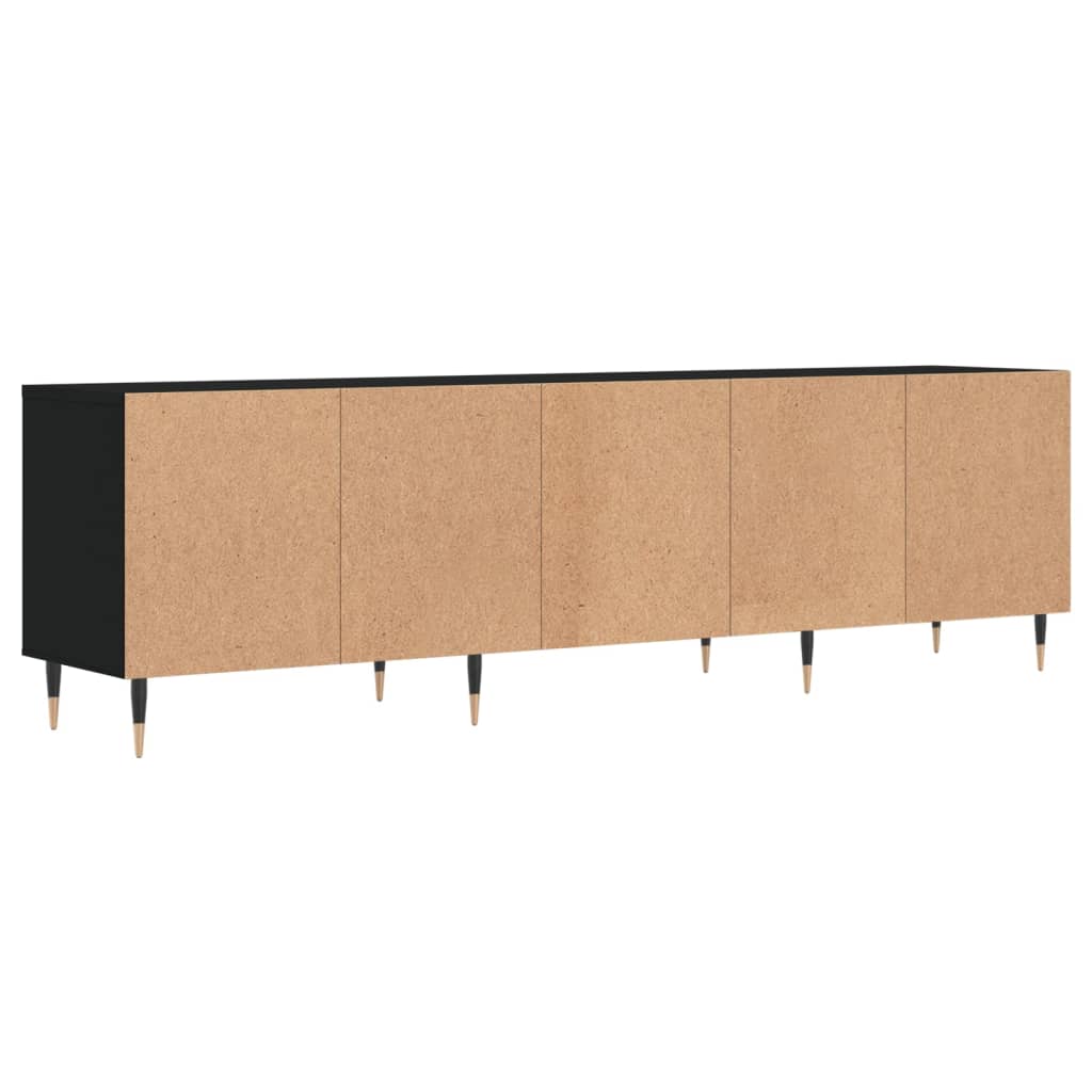 Móvel de TV 150x30x44,5 cm derivados de madeira preto