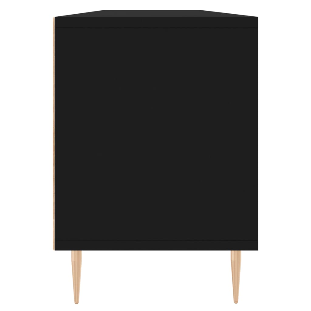 Móvel de TV 150x30x44,5 cm derivados de madeira preto