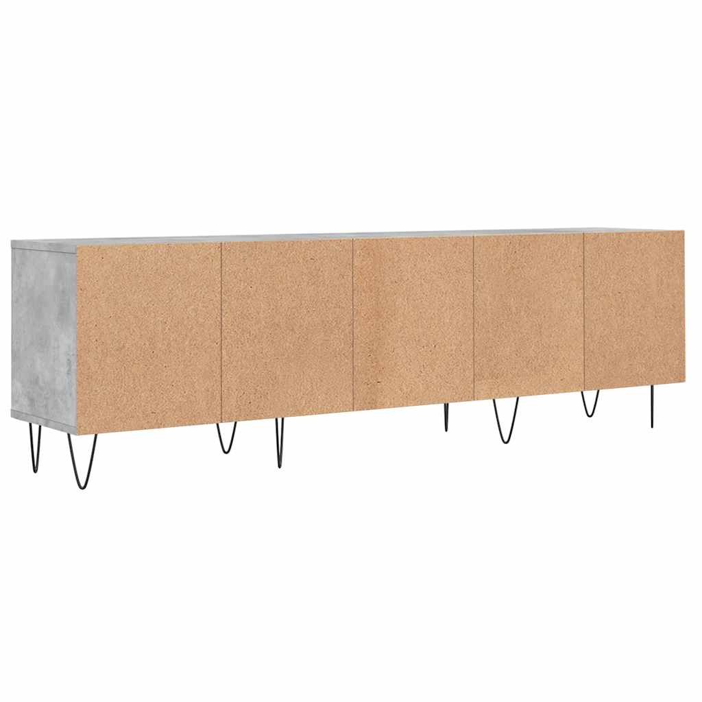Móvel de TV 150x30x44,5 cm derivados de madeira cinza cimento