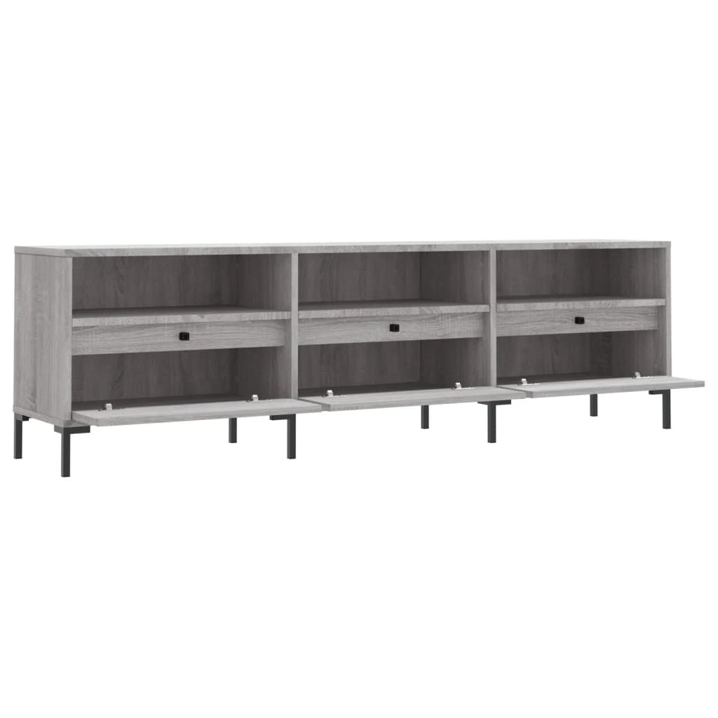 Móvel de TV 150x30x44,5 cm derivados de madeira cinzento sonoma