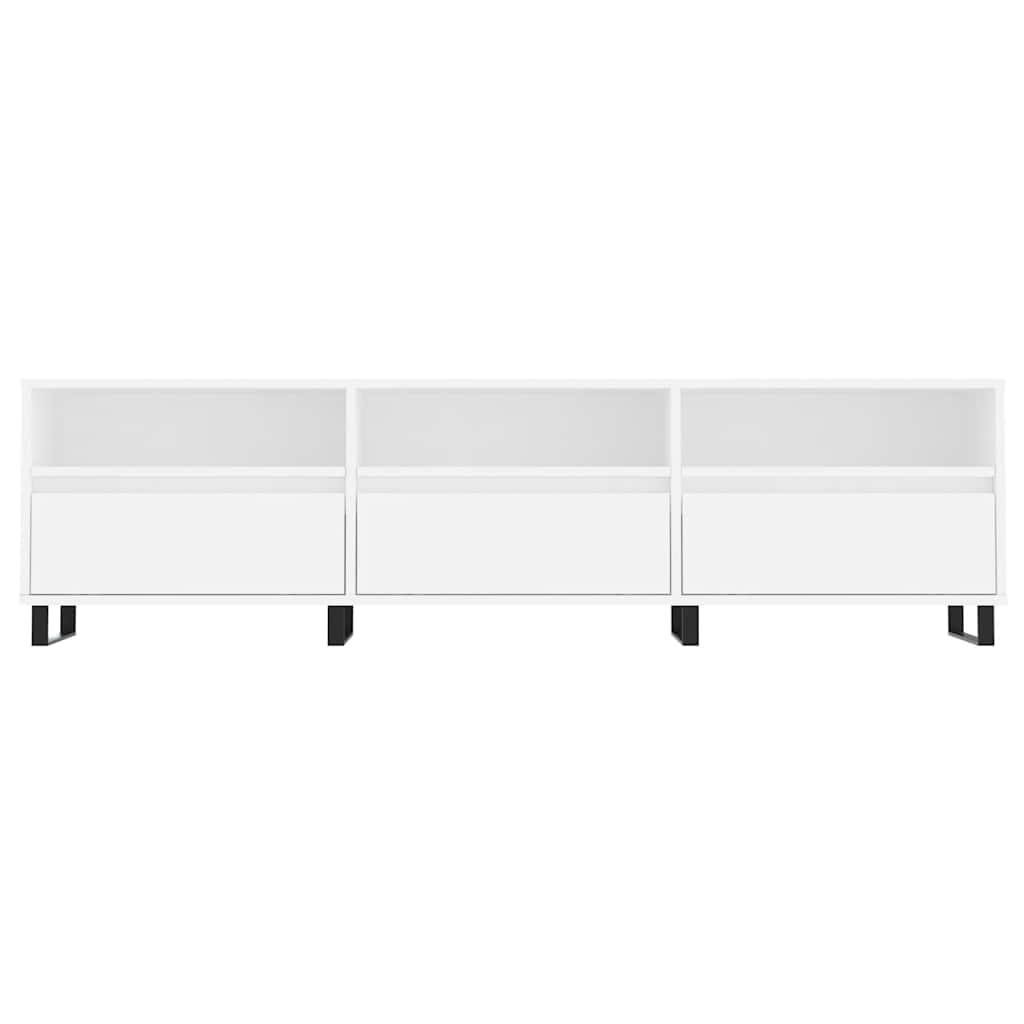 Móvel de TV 150x30x44,5 cm derivados de madeira branco