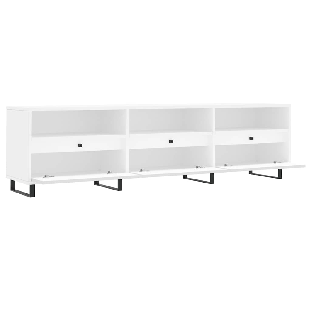 Móvel de TV 150x30x44,5 cm derivados de madeira branco
