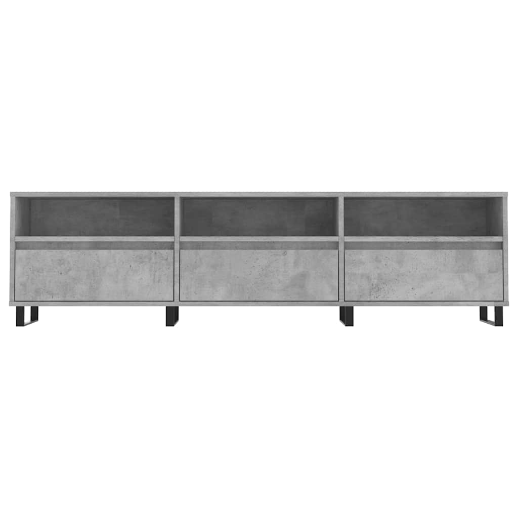 Móvel de TV 150x30x44,5 cm derivados de madeira cinza cimento