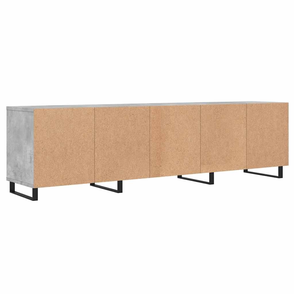 Móvel de TV 150x30x44,5 cm derivados de madeira cinza cimento