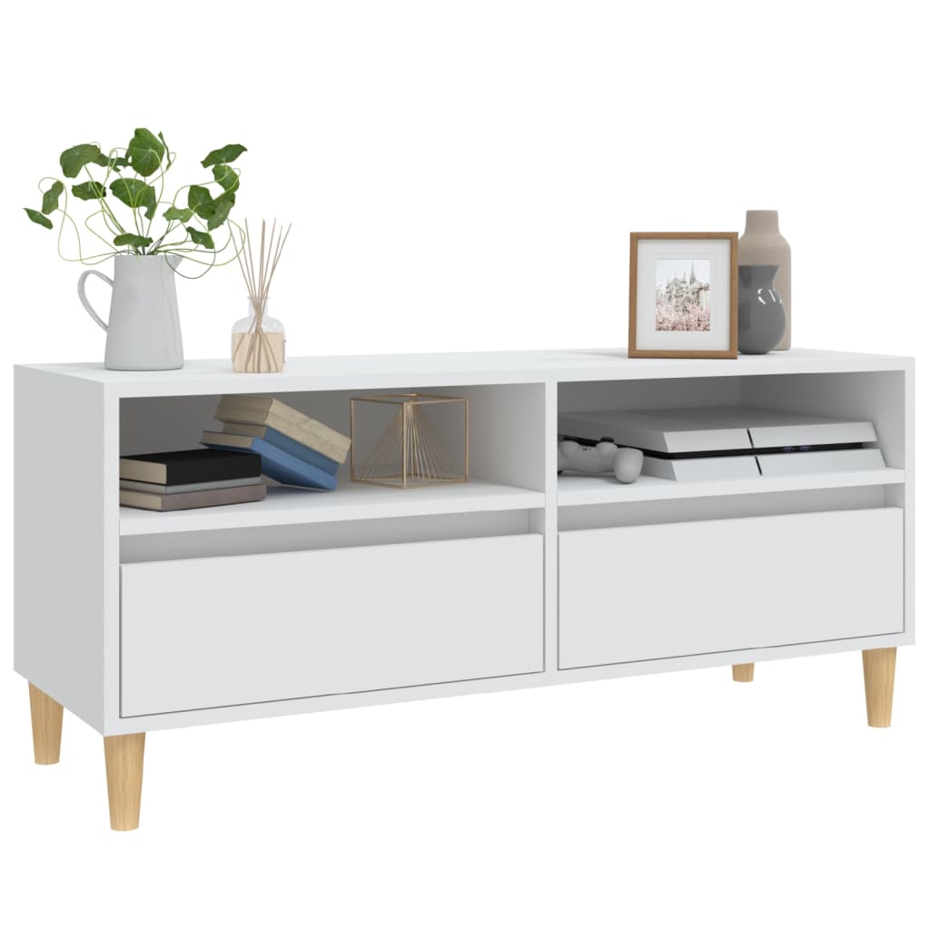 Móvel de TV 100x34,5x44,5 cm derivados de madeira branco