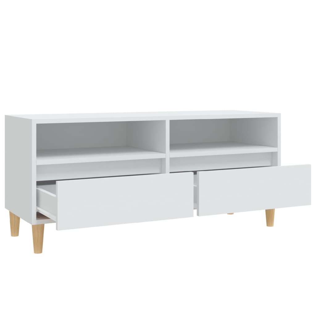 Móvel de TV 100x34,5x44,5 cm derivados de madeira branco