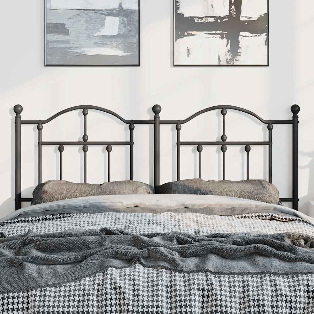 Cabeceira de cama 150 cm metal preto