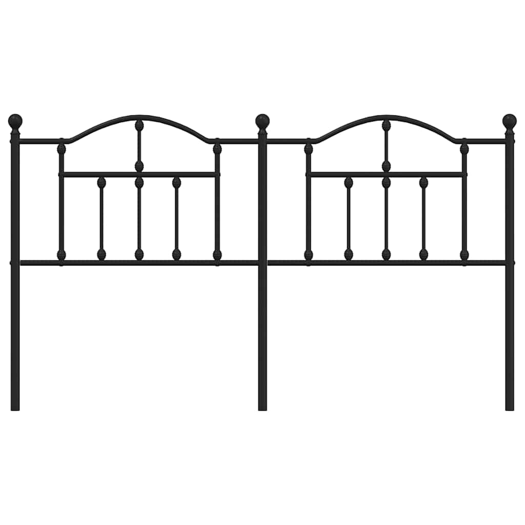 Cabeceira de cama 160 cm metal preto