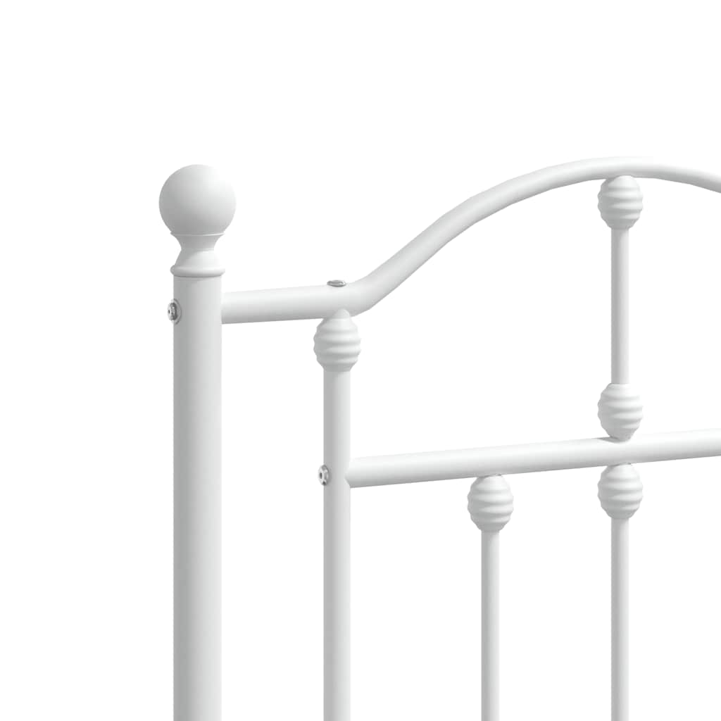 Cabeceira de cama 160 cm metal branco