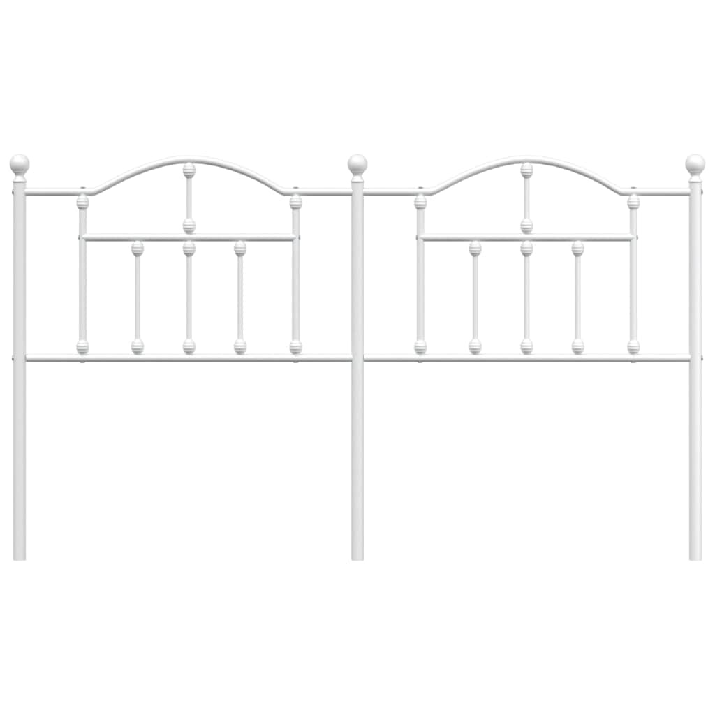 Cabeceira de cama 180 cm metal branco