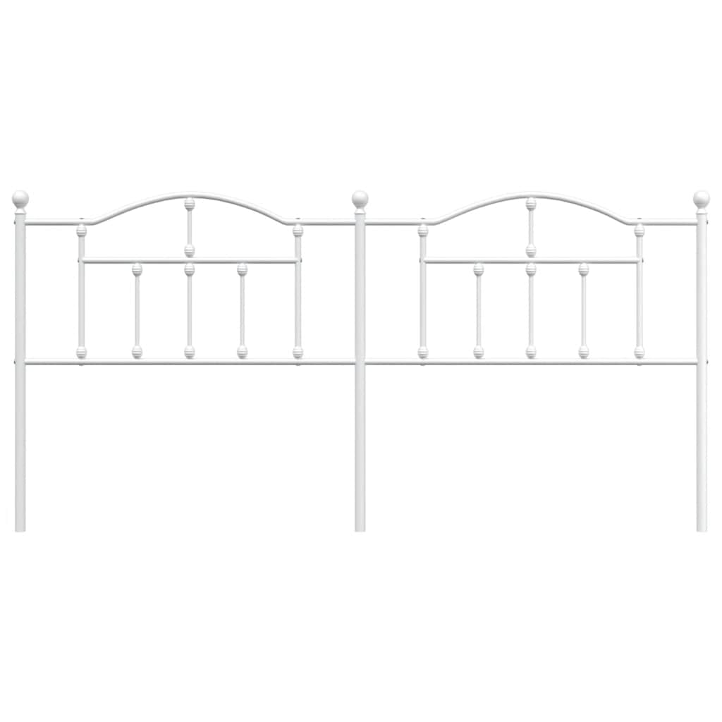 Cabeceira de cama 200 cm metal branco