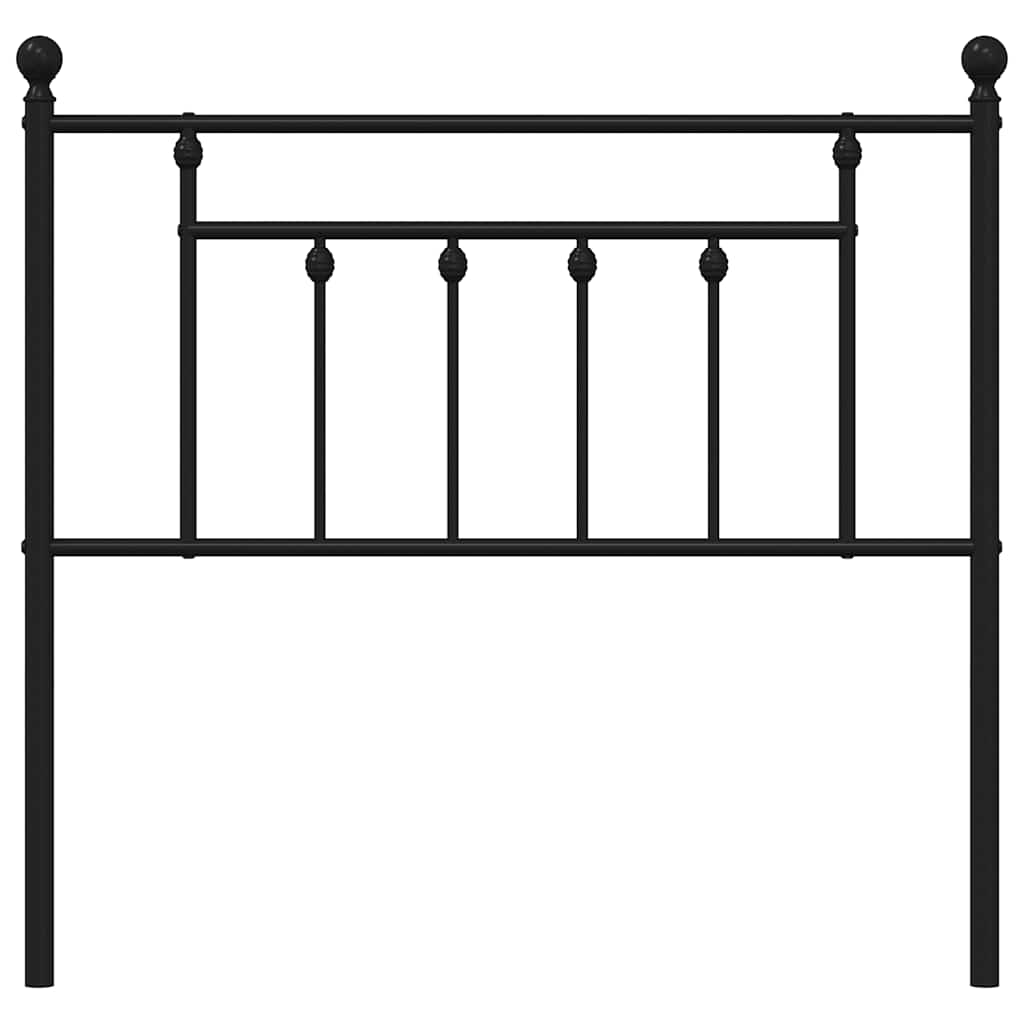 Cabeceira de cama 90 cm metal preto