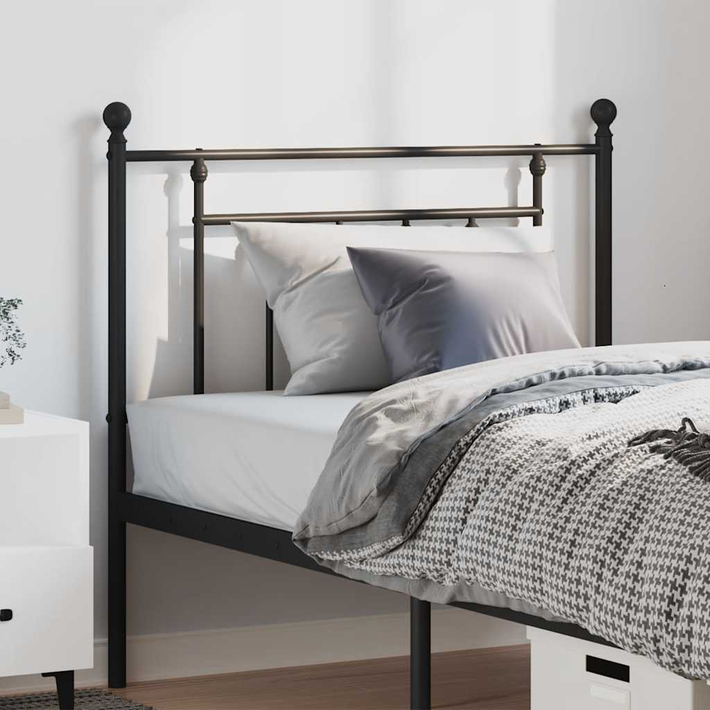 Cabeceira de cama 100 cm metal preto