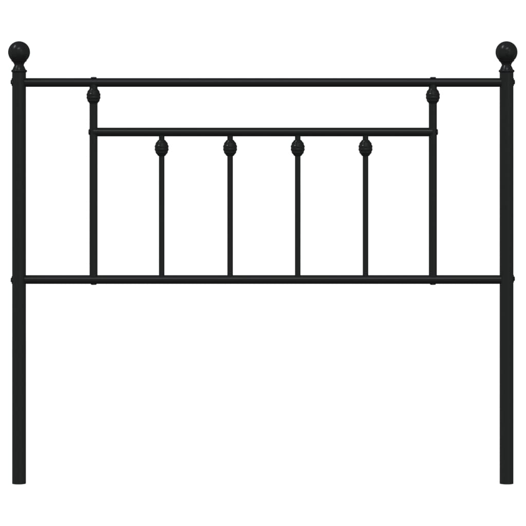 Cabeceira de cama 107 cm metal preto