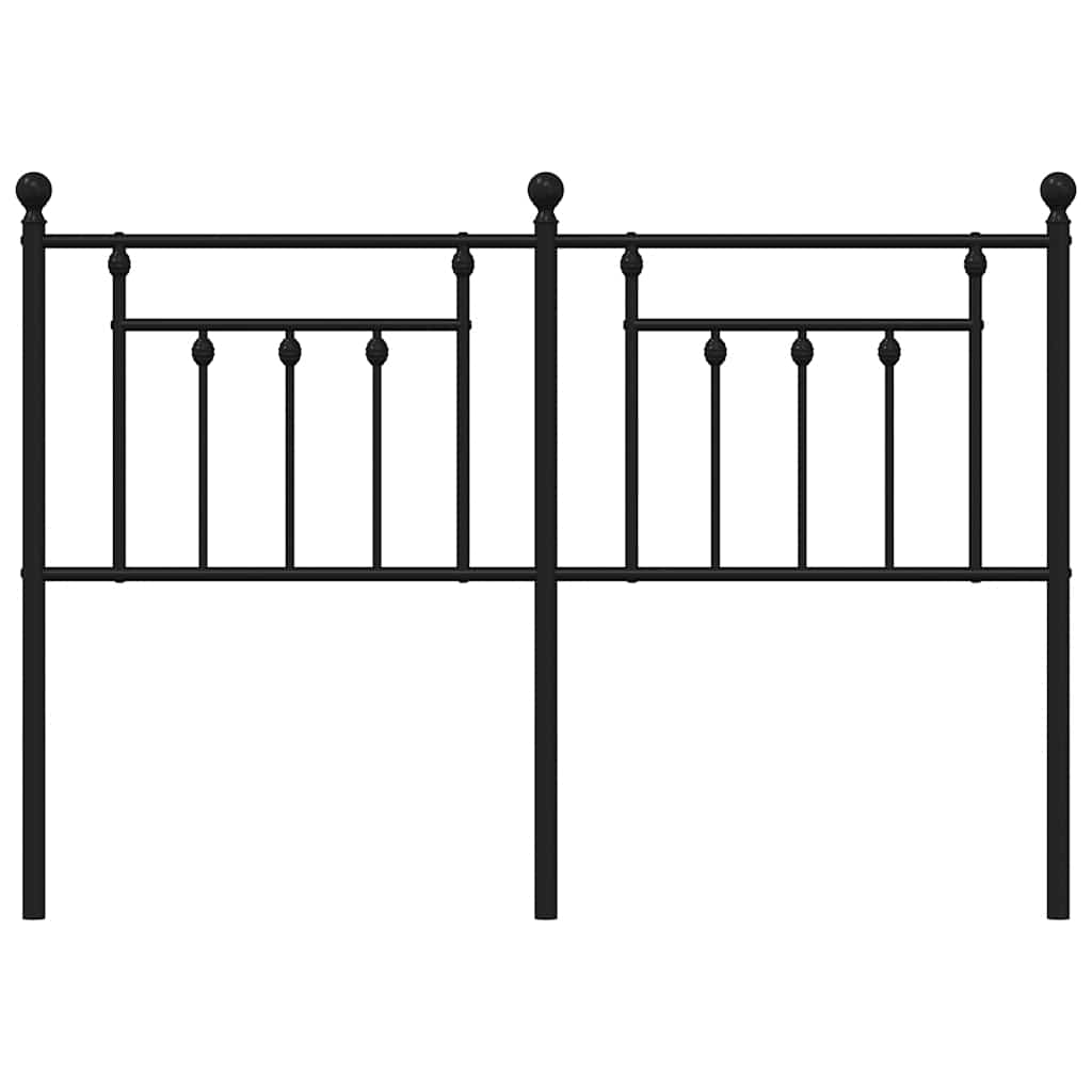 Cabeceira de cama 150 cm metal preto