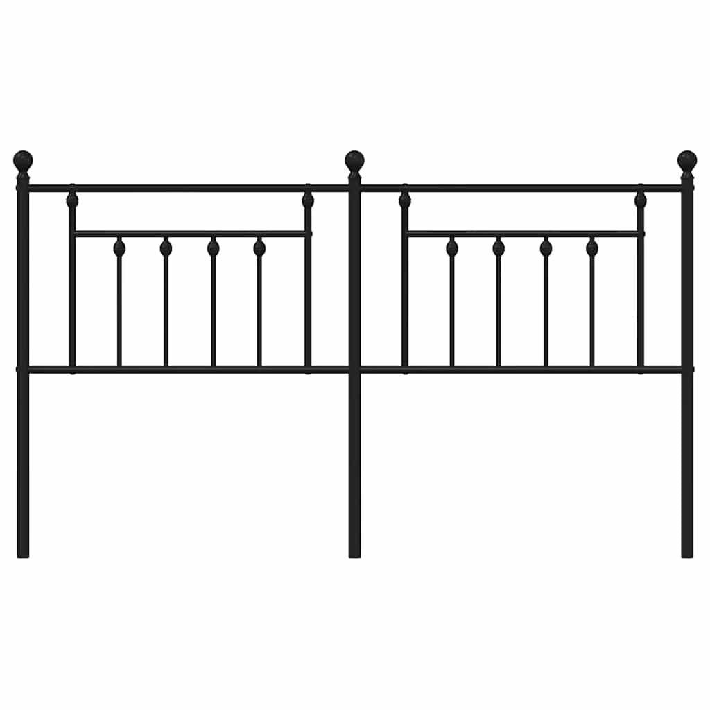 Cabeceira de cama 180 cm metal preto
