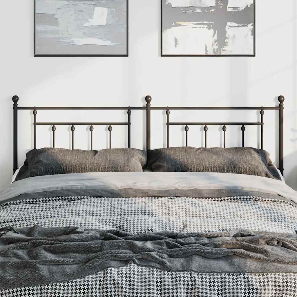 Cabeceira de cama 193 cm metal preto