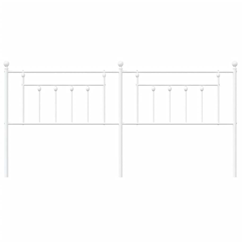 Cabeceira de cama 200 cm metal branco