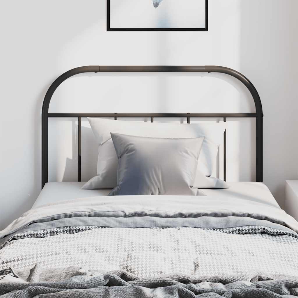 Cabeceira de cama 100 cm metal preto