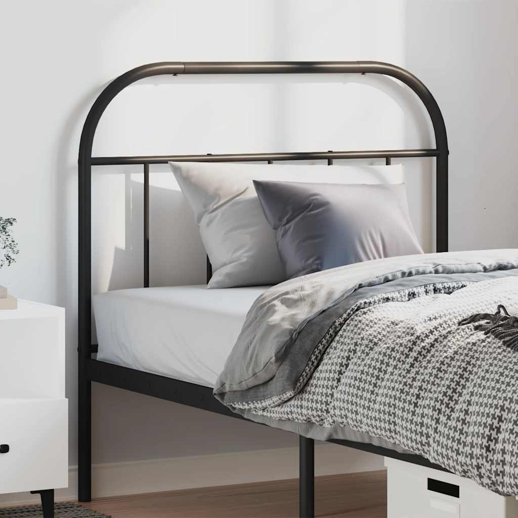 Cabeceira de cama 100 cm metal preto