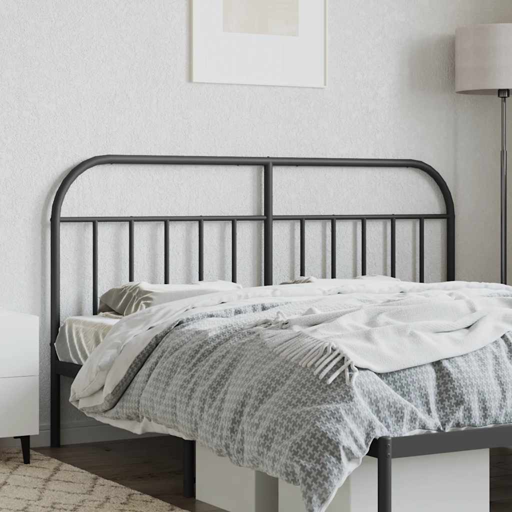 Cabeceira de cama 160 cm metal preto
