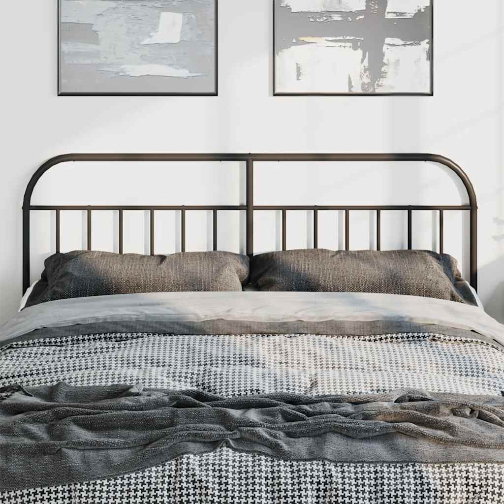 Cabeceira de cama 180 cm metal preto