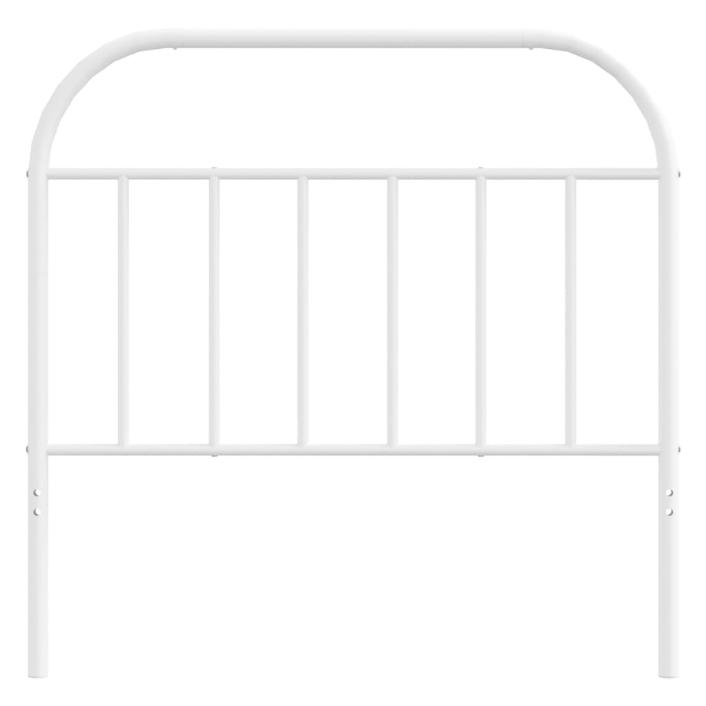 Cabeceira de cama 107 cm metal branco