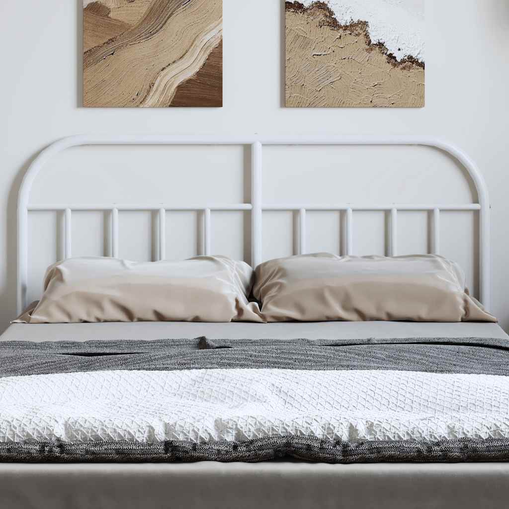 Cabeceira de cama 150 cm metal branco