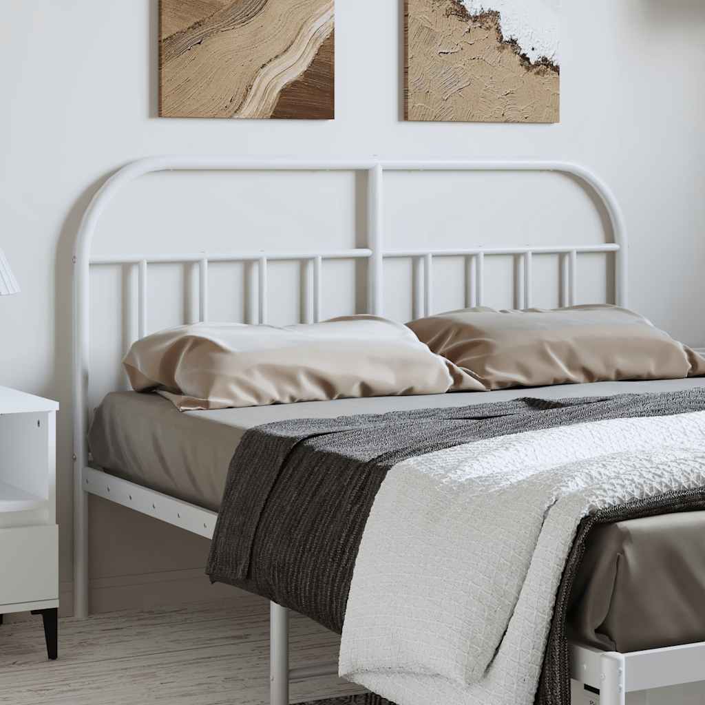 Cabeceira de cama 150 cm metal branco