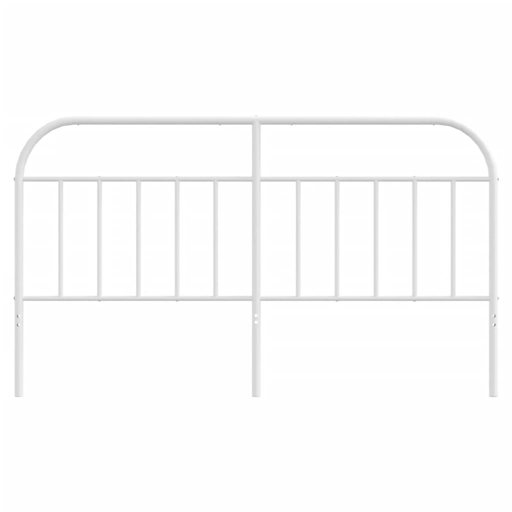 Cabeceira de cama 160 cm metal branco