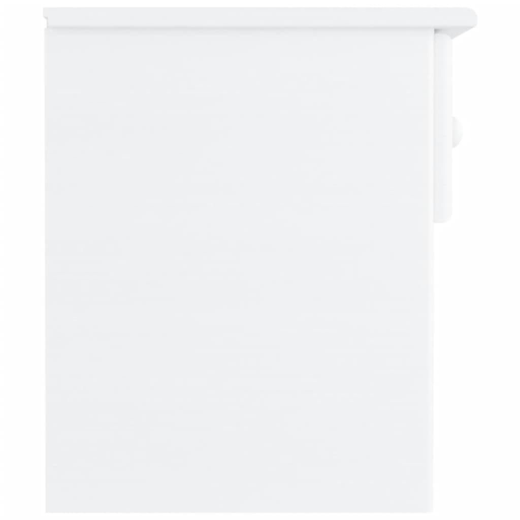 Mesa de cabeceira ALTA 41x35x41 cm pinho maciço branco