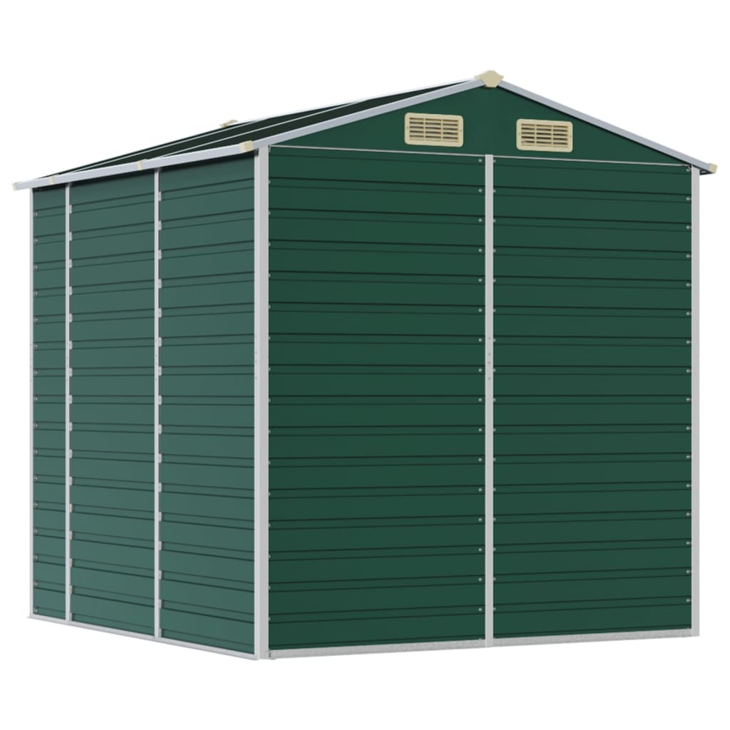 Abrigo de jardim verde 191x215x198 cm aço galvanizado