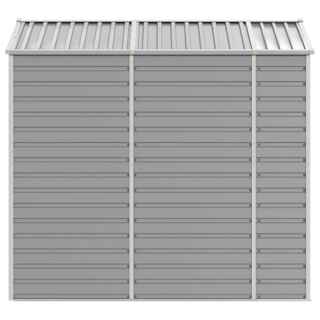 Abrigo de jardim cinza claro 191x215x198 cm aço galvanizado