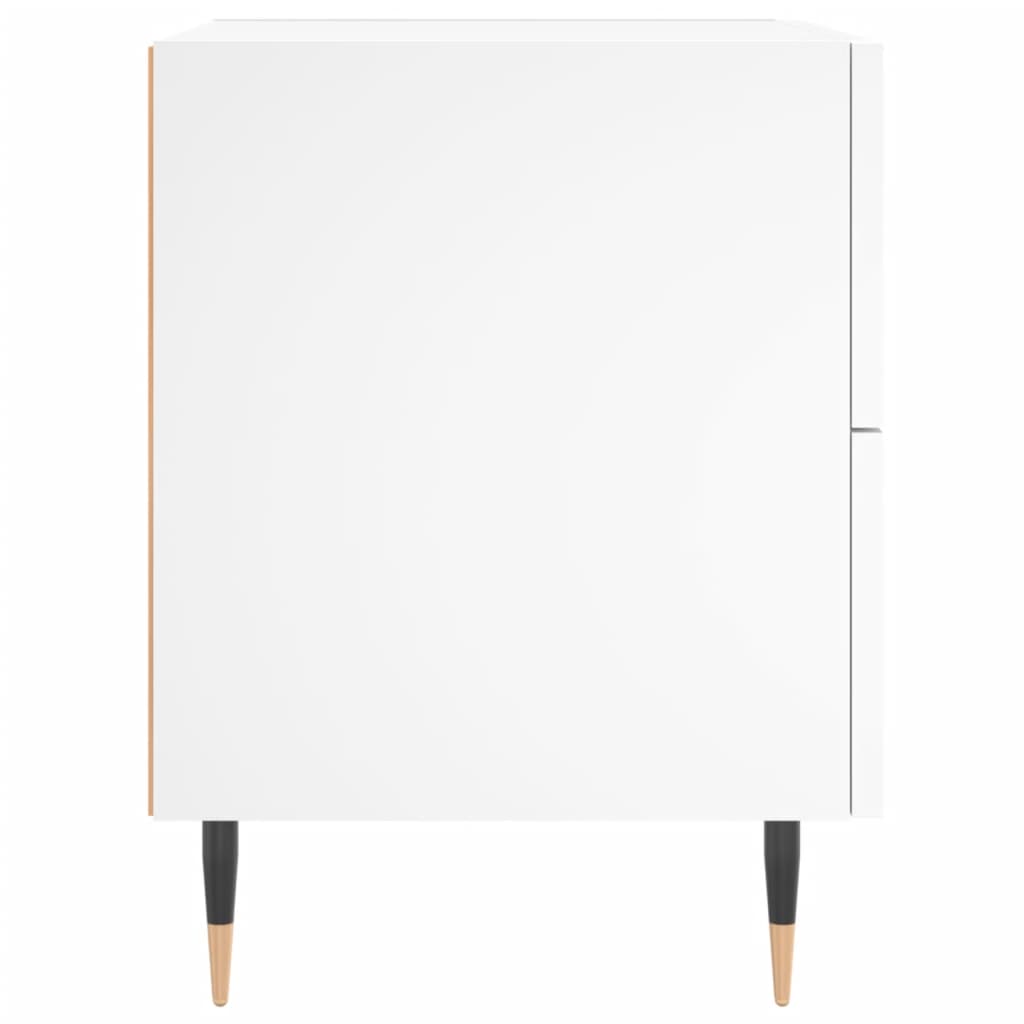 Mesas de cabeceira 2 pcs 40x35x47,5 cm deriv. de madeira branco