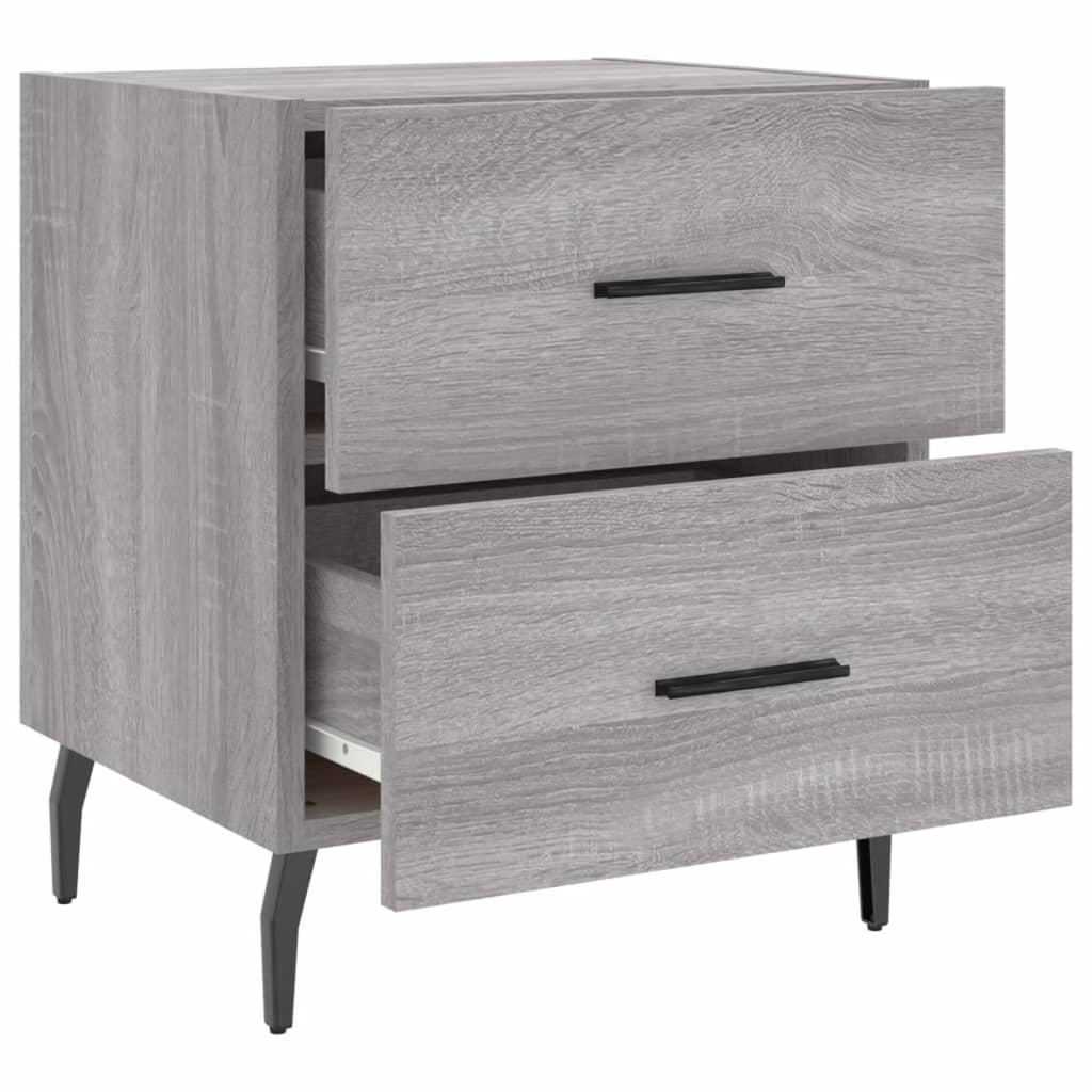 Mesa cabeceira 40x35x47,5 cm derivados madeira sonoma cinza