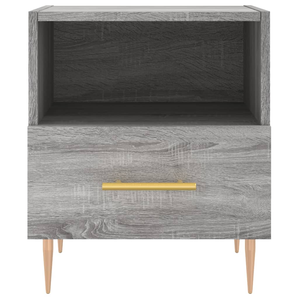 Mesa cabeceira 40x35x47,5 cm derivados madeira sonoma cinza