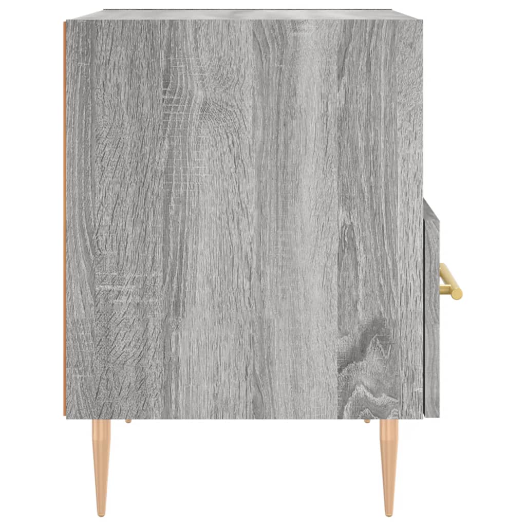 Mesa cabeceira 40x35x47,5 cm derivados madeira sonoma cinza