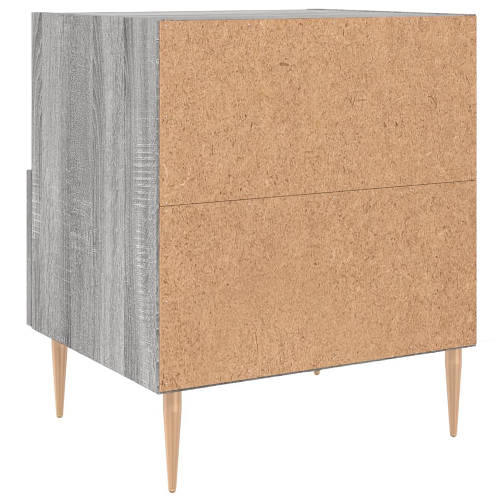 Mesa cabeceira 40x35x47,5 cm derivados madeira sonoma cinza