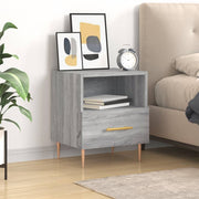 Mesa cabeceira 40x35x47,5 cm derivados madeira sonoma cinza