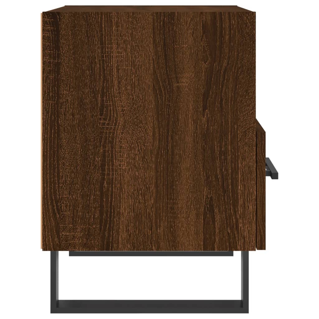 Mesa de cabeceira 2 pcs derivados de madeira carvalho castanho