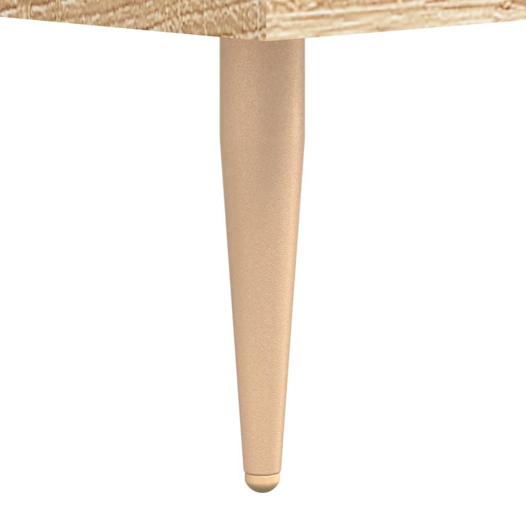 Mesa cabeceira 2pcs 40x40x50cm deriv. madeira carvalho sonoma