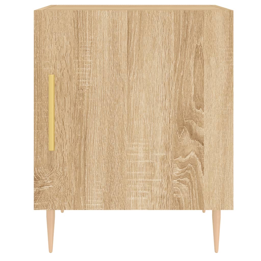 Mesa cabeceira 2pcs 40x40x50cm deriv. madeira carvalho sonoma