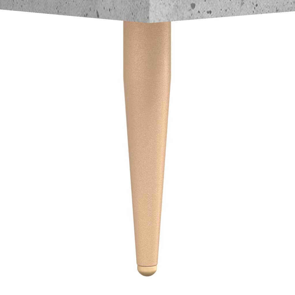 Mesa cabeceira 2pcs 40x40x50 cm derivados madeira cinza cimento