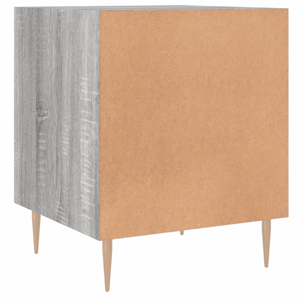 Mesa cabeceira 2pcs 40x40x50 cm madeira processada cinza sonoma