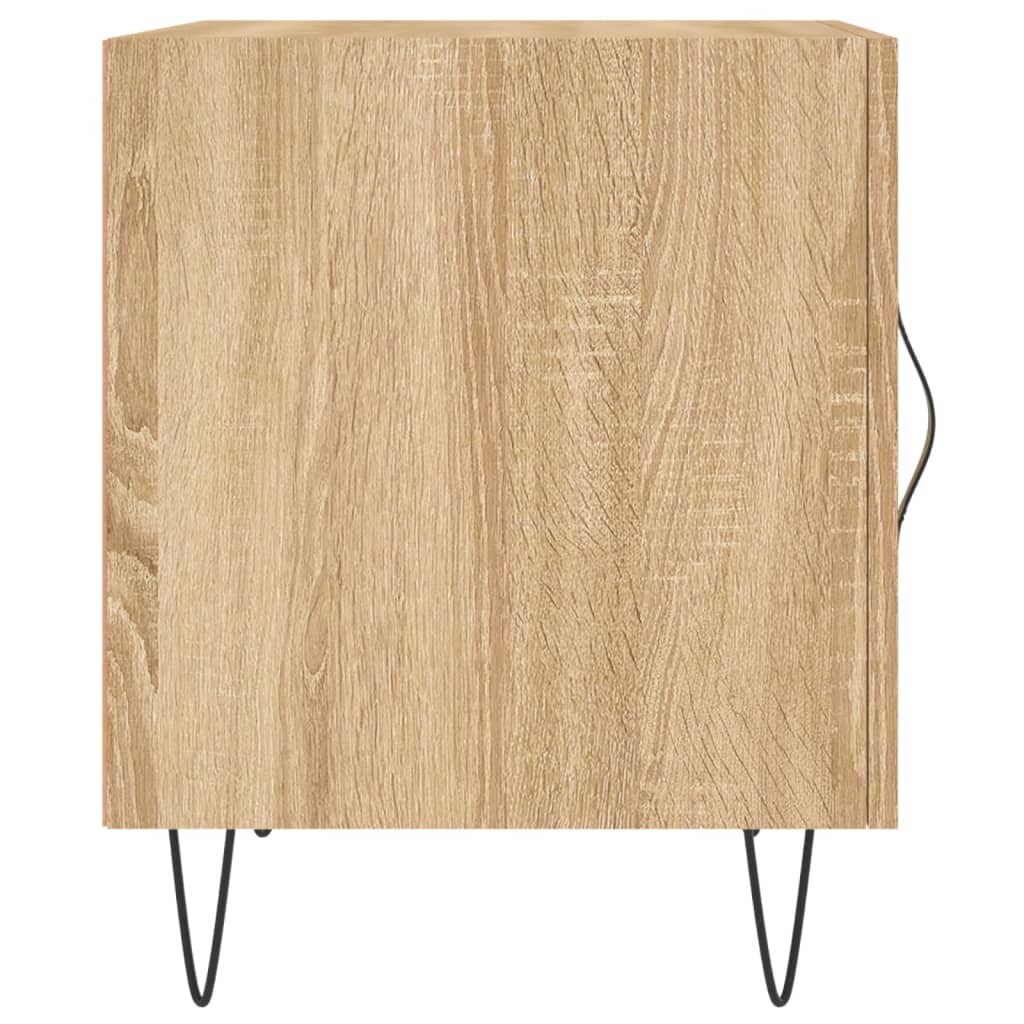Mesa cabeceira 2pcs 40x40x50cm deriv. madeira carvalho sonoma