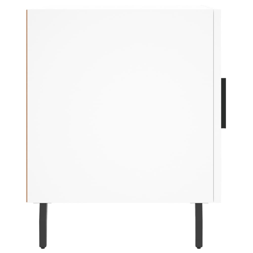 Mesa de cabeceira 2 pcs 40x40x50 cm derivados de madeira branco