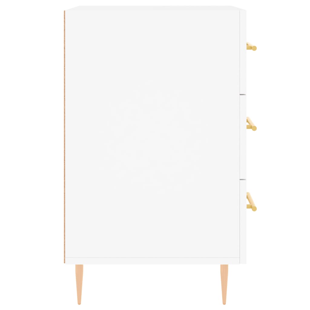 Mesa de cabeceira 40x40x66 cm derivados de madeira branco