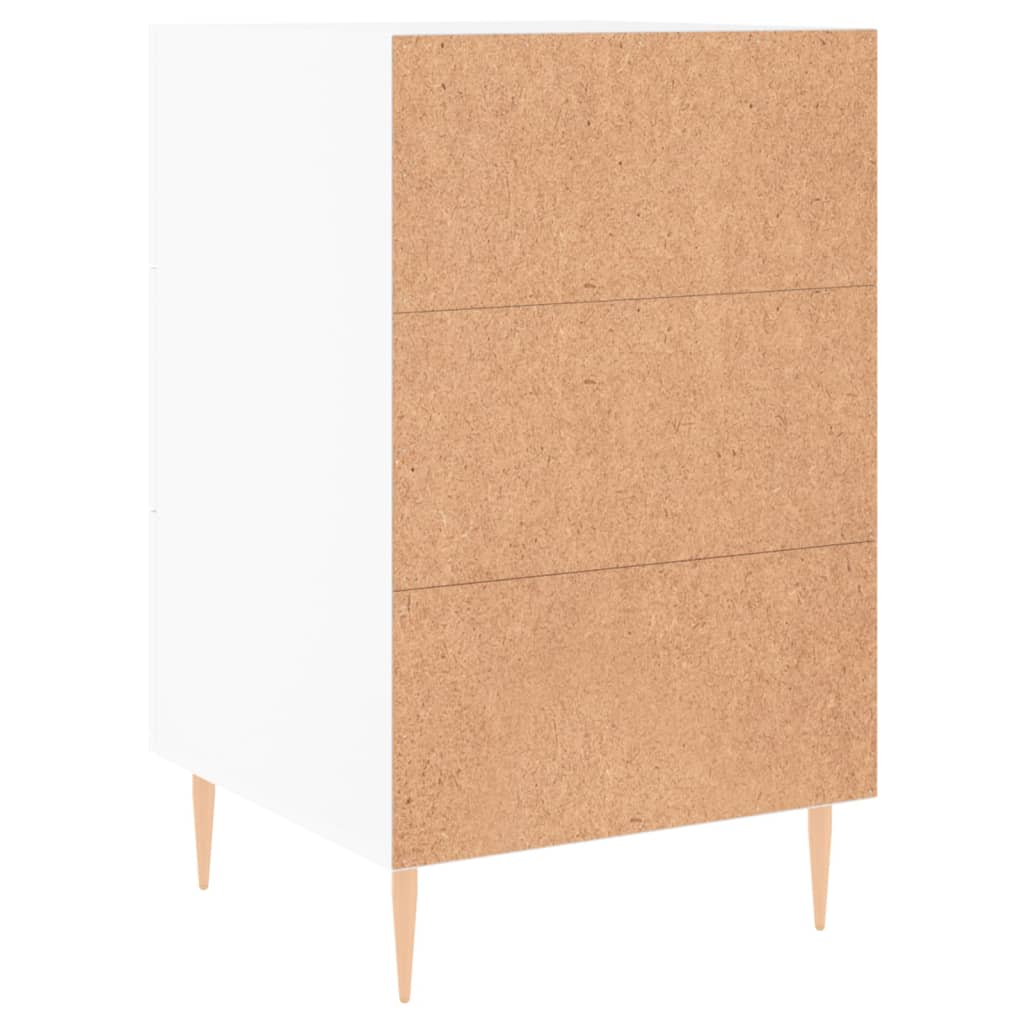 Mesa de cabeceira 40x40x66 cm derivados de madeira branco